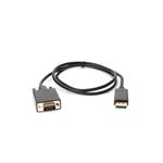 Picture of 5PK 3ft DisplayPort 1.2 Male to VGA Male Black Cables Max Resolution Up to 1920x1200 (WUXGA)