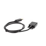 Picture of 3ft DisplayPort 1.2 Male to VGA Male Black Cable Max Resolution Up to 1920x1200 (WUXGA)