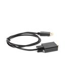 Picture of 3ft DisplayPort 1.2 Male to VGA Male Black Cable Max Resolution Up to 1920x1200 (WUXGA)