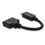 Picture of 5PK DisplayPort 1.2 Male to DVI-I (29 pin) Female Black Active Adapters Max Resolution Up to 1920x1200 (WUXGA)