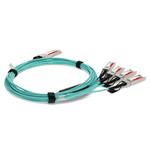 Picture of Fortinet® Compatible TAA Compliant 40GBase-AOC QSFP+ to 4xSFP+ Active Optical Cable (850nm, MMF, 2m)