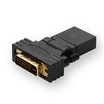 Picture of HDMI 1.3 Female to DVI-D Single Link (18+1 pin) Male Black Adapter 360 Degree Rotating Adapter Max Resolution Up to 2560x1600 (WQXGA)