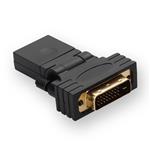 Picture of HDMI 1.3 Female to DVI-D Single Link (18+1 pin) Male Black Adapter 360 Degree Rotating Adapter Max Resolution Up to 2560x1600 (WQXGA)