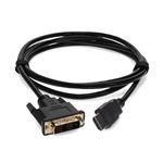 Picture of 6ft HDMI 1.3 Male to DVI-D Single Link (18+1 pin) Male Black Cable Max Resolution Up to 1920x1200 (WUXGA)
