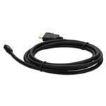 Picture of 5PK 6ft HDMI 1.4 Male to Micro-HDMI 1.4 Male Black Cables Max Resolution Up to 4096x2160 (DCI 4K)