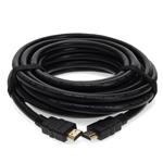 Picture of 25ft HDMI 1.4 Male to Male Black Cable Supports Ethernet Channel Max Resolution Up to 4096x2160 (DCI 4K)