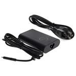 Picture of Dell® LA65NM170 Compatible USB 3.1 (C) Male to NEMA 5-15P Male 65W 20V at 3.25A Black USB-C Laptop Power Adapter and Cable