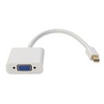 Picture of 5PK Apple Computer® MB572Z/B Compatible Mini-DisplayPort 1.1 Male to VGA Female White Adapters Max Resolution Up to 1920x1200 (WUXGA)
