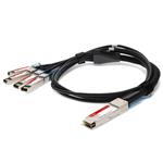 Picture of Mellanox® MCP7F00-A002 Compatible TAA Compliant 100GBase-CU QSFP28 to 4xSFP28 Direct Attach Cable (Passive Twinax, 2m)