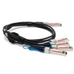 Picture of Mellanox® MCP7F00-A004A Compatible TAA 100GBase-CU QSFP28 to 4xSFP28 Direct Attach Cable (Passive Twinax, 4.5m)