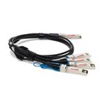 Picture of Mellanox® MCP7F00-A02A Compatible TAA 100GBase-CU QSFP28 to 4xSFP28 Direct Attach Cable (Passive Twinax, 2.5m)
