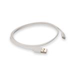 Picture of 1m Apple Computer® Compatible USB 2.0 (A) Male to Lightning Male White Cable