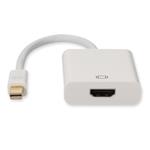 Picture of 5PK Mini-DisplayPort 1.1 Male to HDMI 1.3 Female White Adapters Max Resolution Up to 2560x1600 (WQXGA)