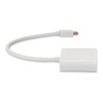 Picture of 5PK Mini-DisplayPort 1.1 Male to VGA Female White Adapters Supports Intel® Thunderbolt Max Resolution Up to 1920x1200 (WUXGA)