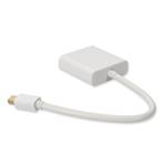Picture of Mini-DisplayPort 1.1 Male to VGA Female White Adapter Supports Intel® Thunderbolt Max Resolution Up to 1920x1200 (WUXGA)