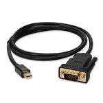Picture of 5PK 3ft Mini-DisplayPort 1.1 Male to VGA Male Black Cables Max Resolution Up to 1920x1200 (WUXGA)