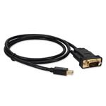 Picture of 3ft Mini-DisplayPort 1.1 Male to VGA Male Black Cable Max Resolution Up to 1920x1200 (WUXGA)
