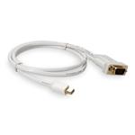 Picture of 3ft Mini-DisplayPort 1.1 Male to VGA Male White Cable Max Resolution Up to 1920x1200 (WUXGA)
