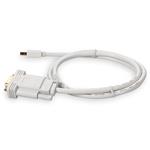 Picture of 6ft Mini-DisplayPort 1.1 Male to VGA Male White Cable Max Resolution Up to 1920x1200 (WUXGA)