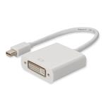 Picture of Mini-DisplayPort 1.1 Male to DVI-I (29 pin) Female White Active Adapter Max Resolution Up to 1920x1200 (WUXGA)