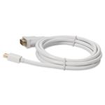 Picture of 6ft Mini-DisplayPort Male to DVI-D Dual Link (24+1 pin) Male White Cable Max Resolution Up to 1920x1200 (WUXGA)