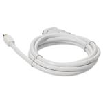 Picture of 6ft Mini-DisplayPort Male to DVI-D Dual Link (24+1 pin) Male White Cable Max Resolution Up to 1920x1200 (WUXGA)