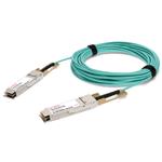 Picture of Mellanox® MFA1A00-E015 Compatible TAA 100GBase-AOC QSFP28 to QSFP28 Active Optical Cable (850nm, MMF, 15m)