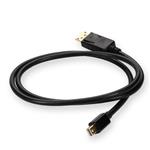 Picture of 3ft Mini-DisplayPort 1.2 Male to DisplayPort 1.2 Male Black Cable Max Resolution Up to 3840x2160 (4K UHD)
