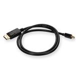 Picture of 3ft Mini-DisplayPort 1.2 Male to DisplayPort 1.2 Male Black Cable Max Resolution Up to 3840x2160 (4K UHD)