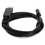 Picture of 3ft Mini-DisplayPort 1.1 Male to DisplayPort 1.1 Male Black Cable