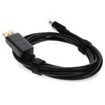 Picture of 6ft Mini-DisplayPort 1.1 Male to DisplayPort 1.2 Male Black Cable Max Resolution Up to 3840x2160 (4K UHD)
