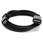 Picture of 6ft Mini-DisplayPort 1.1 Male to DisplayPort 1.2 Male Black Cable Max Resolution Up to 3840x2160 (4K UHD)