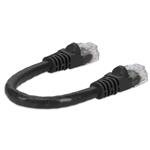 Picture of 6in RJ-45 (Male) to RJ-45 (Male) Cat6 Straight Black UTP Copper PVC Patch Cable