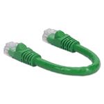 Picture of 6in RJ-45 (Male) to RJ-45 (Male) Cat6 Straight Green UTP Copper PVC Patch Cable