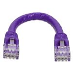 Picture of 6in RJ-45 (Male) to RJ-45 (Male) Cat6 Straight Purple UTP Copper PVC Patch Cable