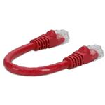 Picture of 6in RJ-45 (Male) to RJ-45 (Male) Cat6 Straight Red UTP Copper PVC Patch Cable