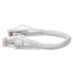 Picture of 6in RJ-45 (Male) to RJ-45 (Male) Cat6 Straight White UTP Copper PVC Patch Cable