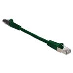 Picture of 6in RJ-45 (Male) to RJ-45 (Male) Shielded Straight Green Cat6 STP PVC Copper Patch Cable