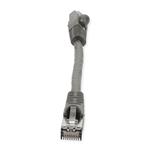 Picture of 6in RJ-45 (Male) to RJ-45 (Male) Shielded Straight Gray Cat6 STP PVC Copper Patch Cable
