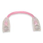 Picture of 6in RJ-45 (Male) to RJ-45 (Male) Straight Pink Cat6 UTP Slim PVC Copper Patch Cable