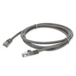 Picture of 50cm RJ-45 (Male) to RJ-45 (Male) Cat5e Straight Booted, Snagless Gray UTP Copper PVC Patch Cable
