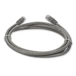 Picture of 50cm RJ-45 (Male) to RJ-45 (Male) Cat5e Straight Booted, Snagless Gray UTP Copper PVC Patch Cable