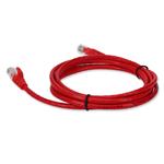Picture of 50cm RJ-45 (Male) to RJ-45 (Male) Cat5e Straight Booted, Snagless Red UTP Copper PVC Patch Cable