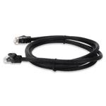 Picture of 50cm RJ-45 (Male) to RJ-45 (Male) Cat6A Straight Booted, Snagless Black UTP Copper PVC Patch Cable