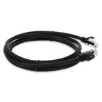 Picture of 50cm RJ-45 (Male) to RJ-45 (Male) Cat6A Straight Booted, Snagless Black UTP Copper PVC Patch Cable