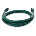 Picture of 50cm RJ-45 (Male) to RJ-45 (Male) Cat6A Straight Booted, Snagless Green UTP Copper PVC Patch Cable