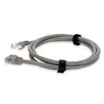 Picture of 50cm RJ-45 (Male) to RJ-45 (Male) Cat6A Straight Booted, Snagless Gray UTP Copper PVC Patch Cable