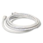 Picture of 50cm RJ-45 (Male) to RJ-45 (Male) Cat6A Straight Booted, Snagless White UTP Copper PVC Patch Cable