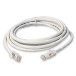 Picture of 50cm RJ-45 (Male) to RJ-45 (Male) Cat6A Straight Booted, Snagless White UTP Copper PVC Patch Cable