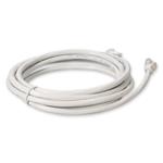 Picture of 1.5ft RJ-45 (Male) to RJ-45 (Male) Cat6A Straight White UTP Copper PVC Patch Cable